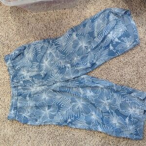 Palm print Zac and Rachel pants size L